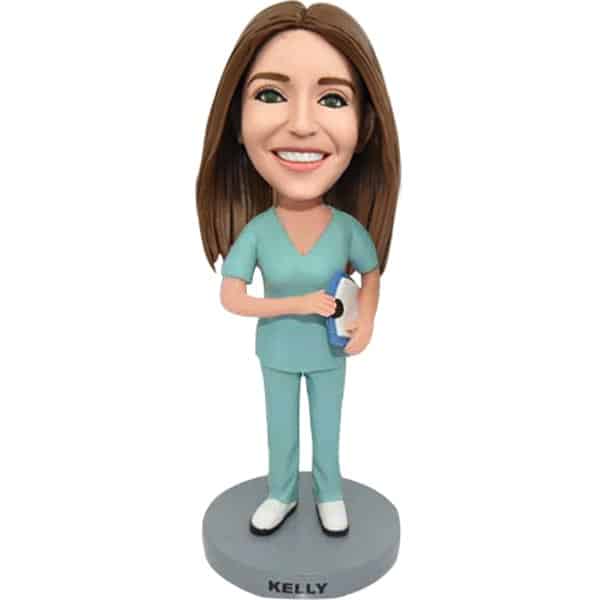 Customize bobblehead for maternity nurse Scrubs