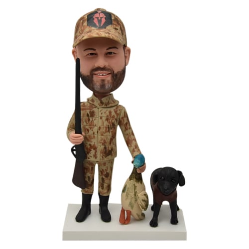 Custom personalized hunter hunting bobblehead