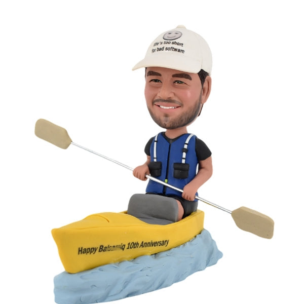 Kayak Bobblehead personalized Rowing Rower