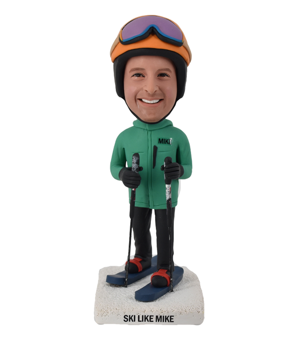 Custom Bobblehead Skiing fast delivery snowboard Skier