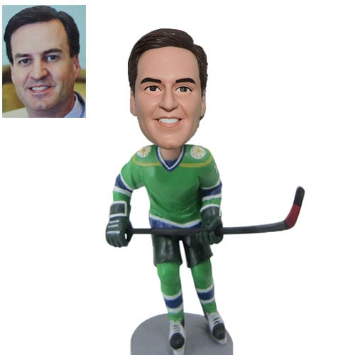 Custom personalized hockey bobblehead