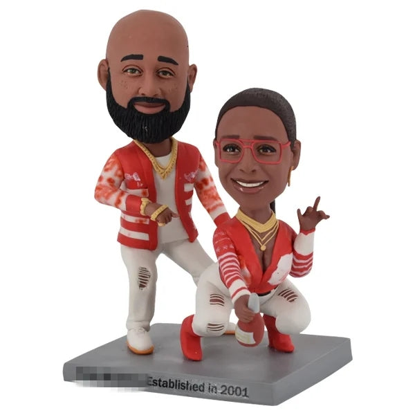 Couple Bobblehead with Custom Clothing&Posture