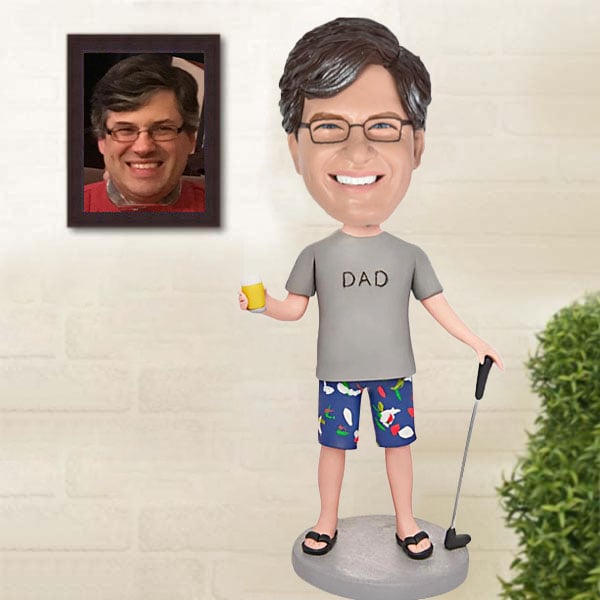 Customized Dad bobbleheads for Father's Day