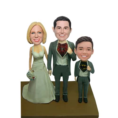 Custom Bobbleheads Superhero Family