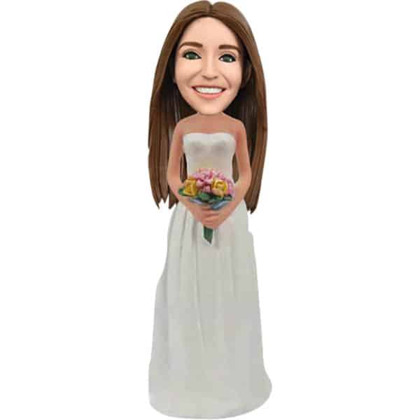 Personalized bride bobbleheads