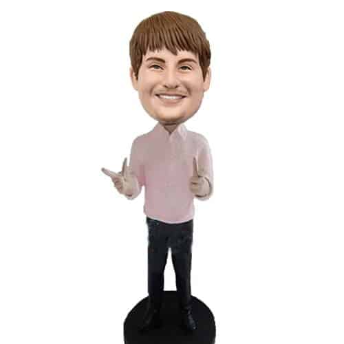 Bobbleheads custom raise middle finger and finger guns