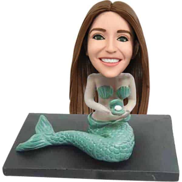 Funny mermaid bobblehead doll looks like you