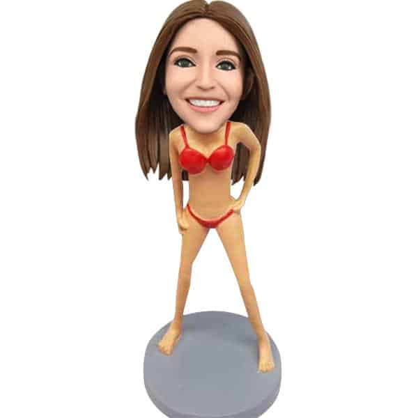 Personalized bikini bobblehead