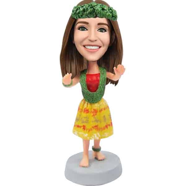 Hawaiian bobblehead dolls hula girl