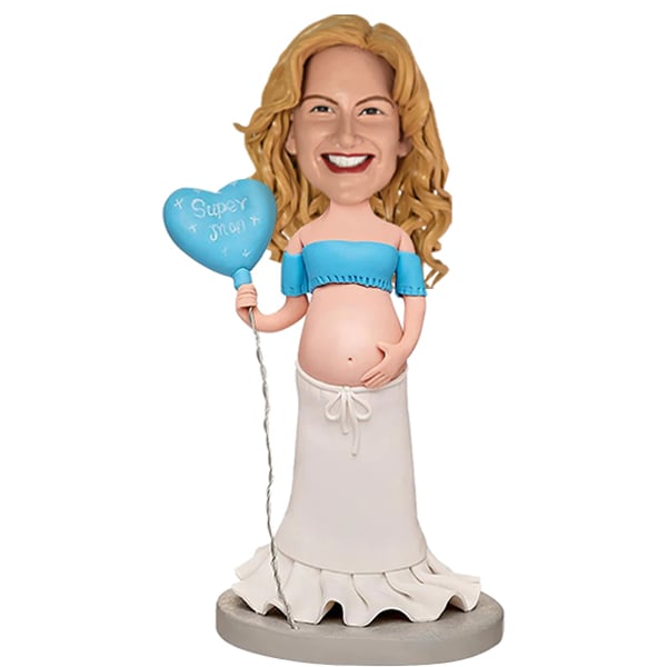 Custom Bobble Head for Pregnant Mother's Day