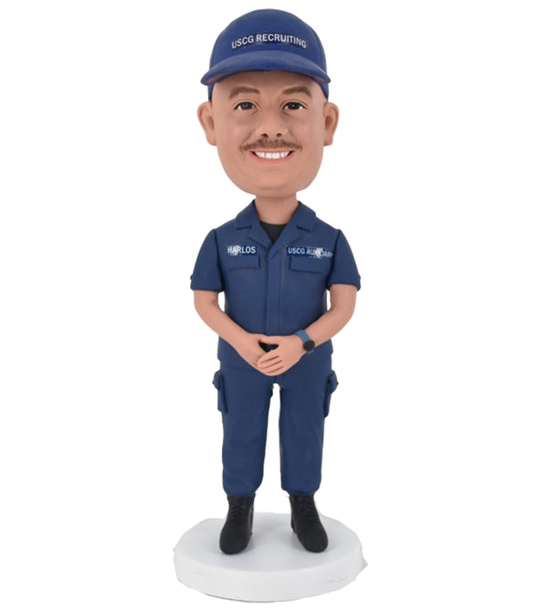 USCG Bobblehead in coast guard uniform