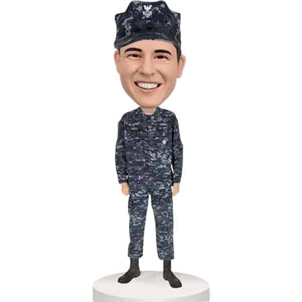 Custom military Bobbleheads in camouflage