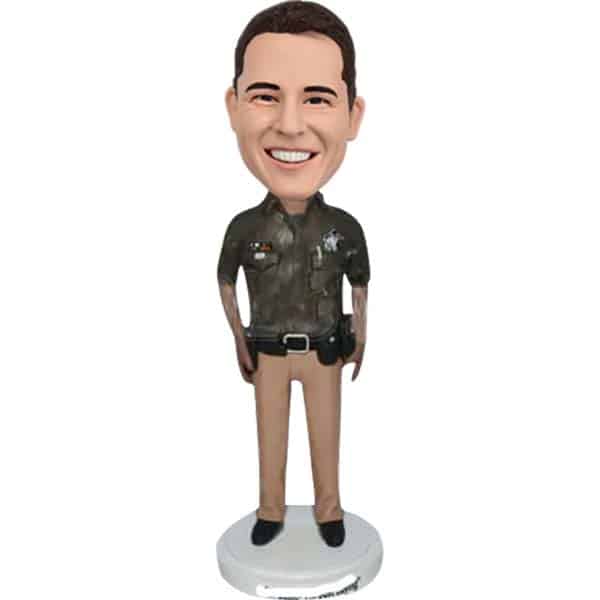 Personalized bobblehead policeman Security Guard