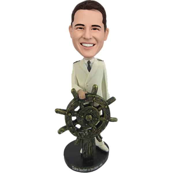 Custom navy bobblehead sailor