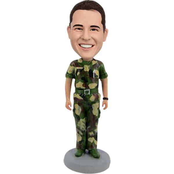 Bobblehead customized in Camo Security Forces