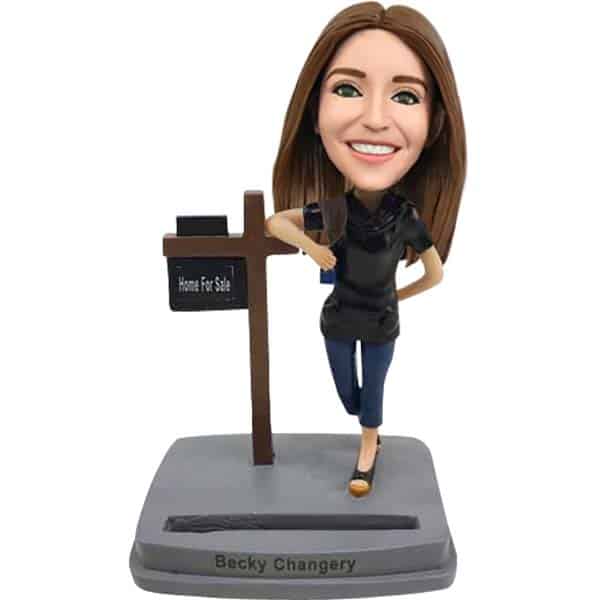 Personalized Real estate sales bobbleheads