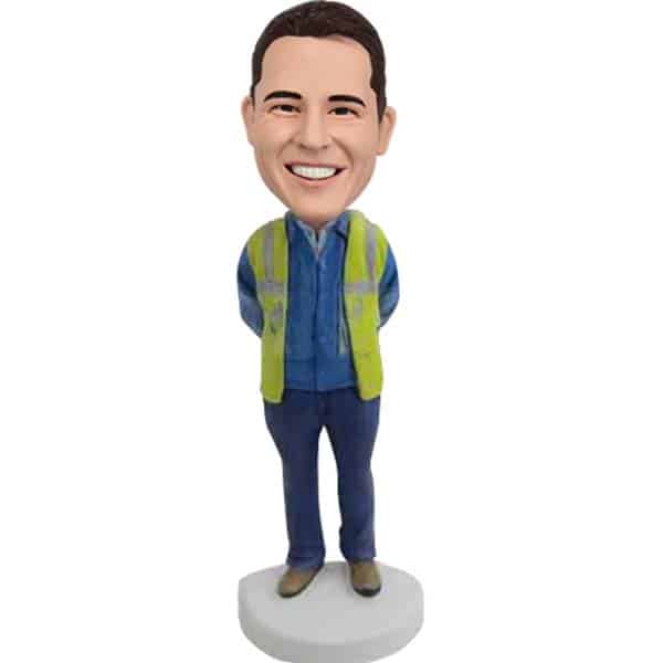 Personalized constructor bobblehead