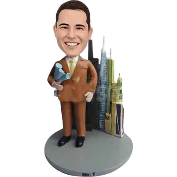 Architect Bobblehead Doll