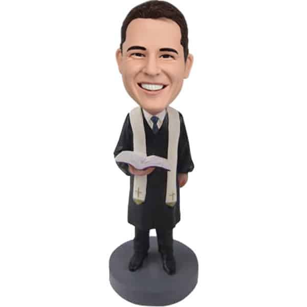 Custom Bobblehead Wedding Officiant, Pastor, Minister