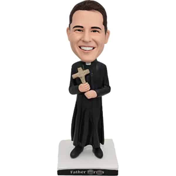 Personalized bobble head Priest Preacher