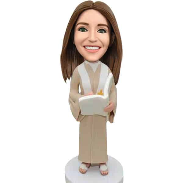 Custom female bobblehead wedding Officiant Pastor