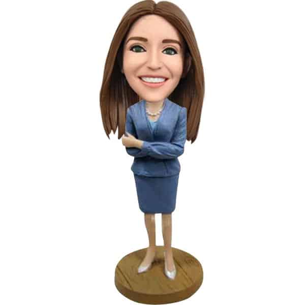 Personalized female Manager Bobblehead