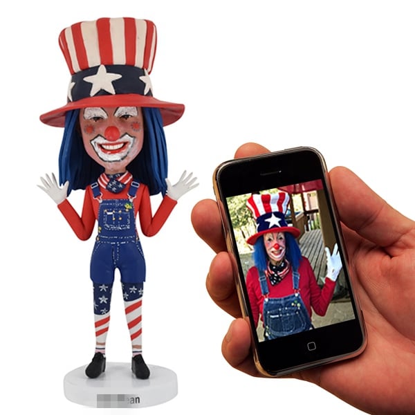 Make Clown Bobblehead from Photo