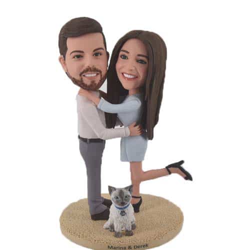 Custom Couple Bobbleheads Husband and Wife Anniversary