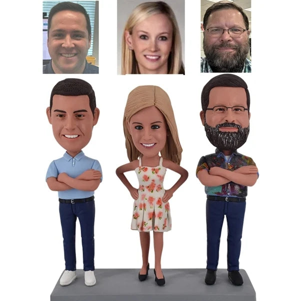 Custom Group Bobbleheads from Photo