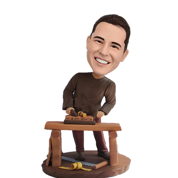 Carpenter custom bobbleheads woodworker