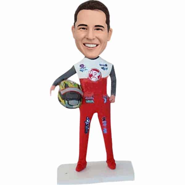 Design custom bobblehead for Racing driver Racer