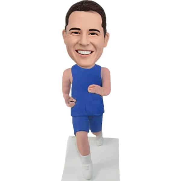 Custom Running Man bobblehead with muscle exercise- Father day gift ideas, Gift Ideas For Dad