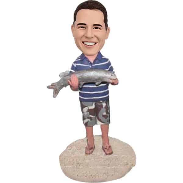 Custom Fishing Bobble Head