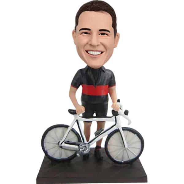 Customized Bobblehead with bicycle/bike