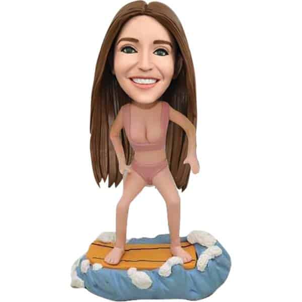 Bikini girl surfing bobblehead doll fast delivery