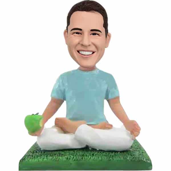 Meditation Bobblehead Doll Yoga Sitting