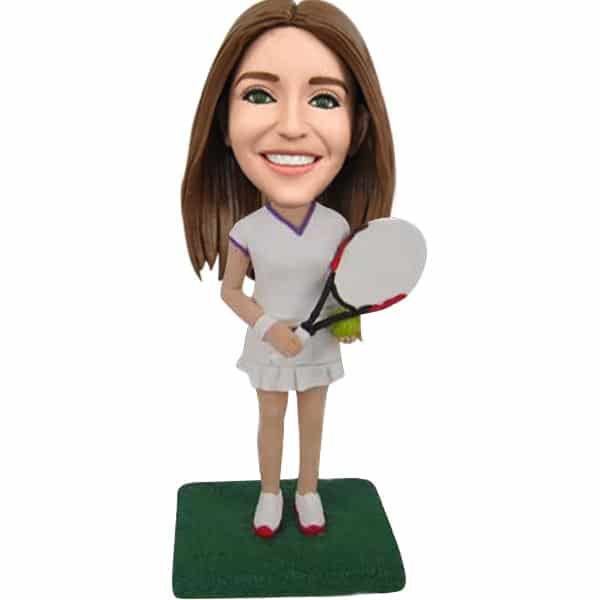 Female Tennis Bobbleheads Custom