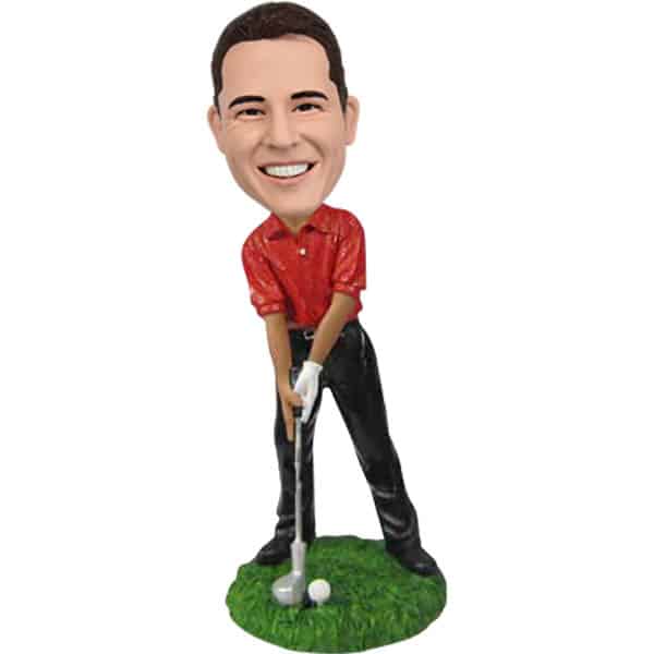 Custom Bobbleheads - Male Golfer Unique