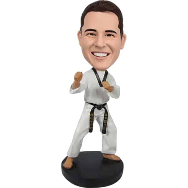 Personalized taekwondo bobblehead martial arts