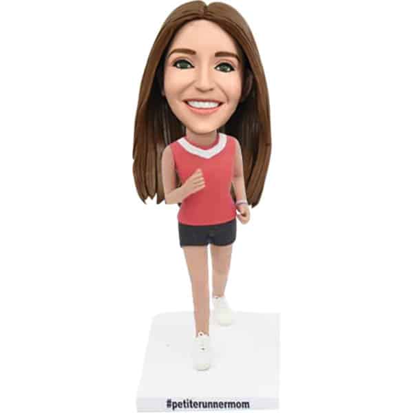 Marathon Runner Customer Design Bobble Head Clay Figurines