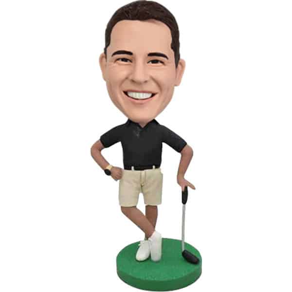 Personalized best golfer bobblehead