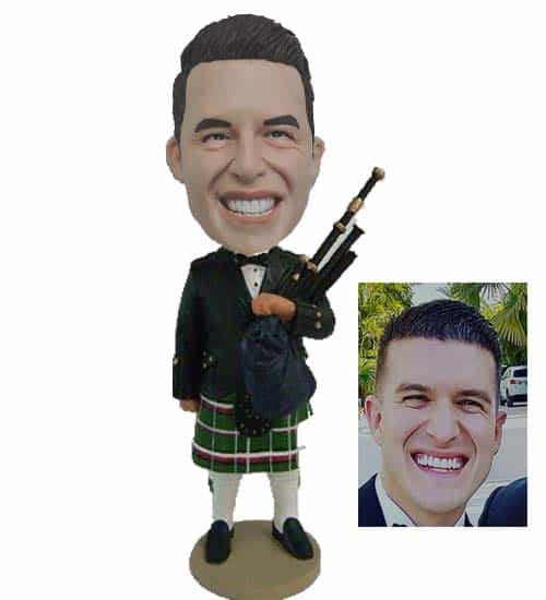 Personalized Bobblehead for Bagpiper