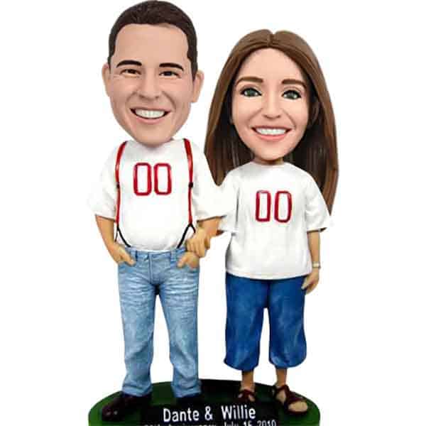 Custom Couple Bobbleheads