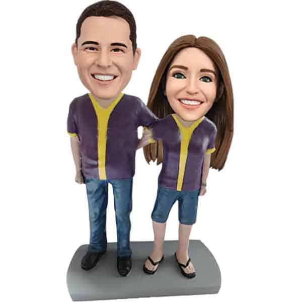 Bobbleheads custom for dress alike couple