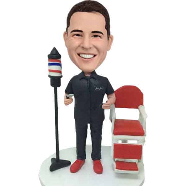 Bobblehead doll barber