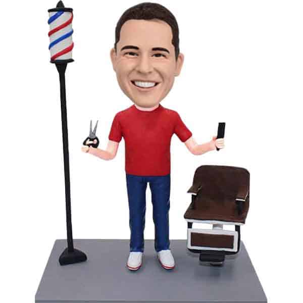 Personalized Bobblehead barber