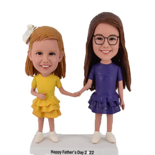 Siblings daughters bobbleheads