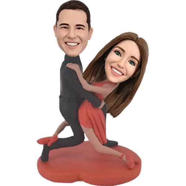 Cool custom wedding bobbleheads ballroom dance