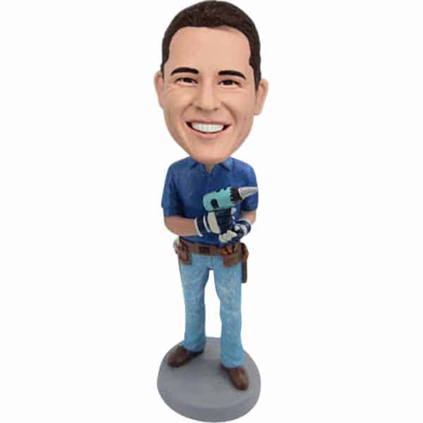 Personalized handyman Bobblehead