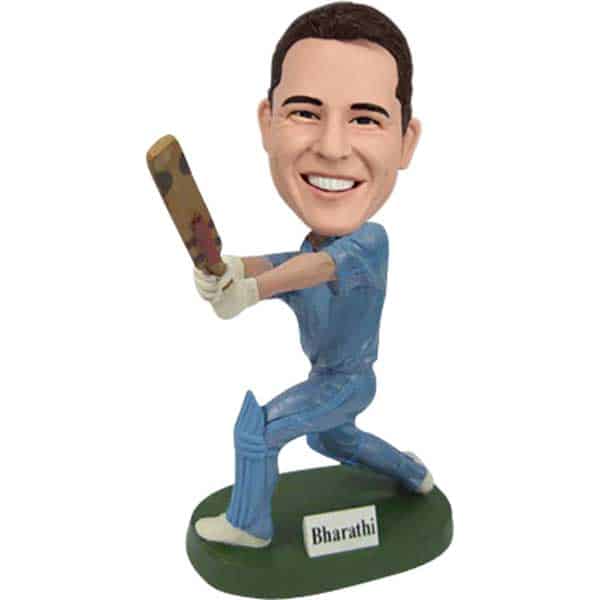 Make a cricket bobblehead